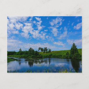Cartão Postal Carteira postal Nature Landscape Lake Sky Belarus