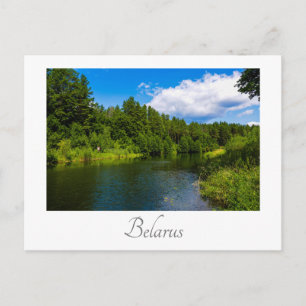 Cartão Postal Carteira postal Nature Landscape Lake Sky Belarus