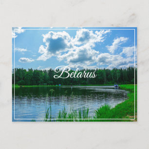 Cartão Postal Carteira postal Nature Landscape Lake Sky Belarus