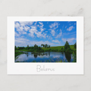 Cartão Postal Carteira postal Nature Landscape Lake Sky Belarus
