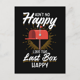 Cartão Postal Carteiro engraçado trabalhador postal