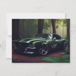 Cartão Postal Cartes Postales auto forest