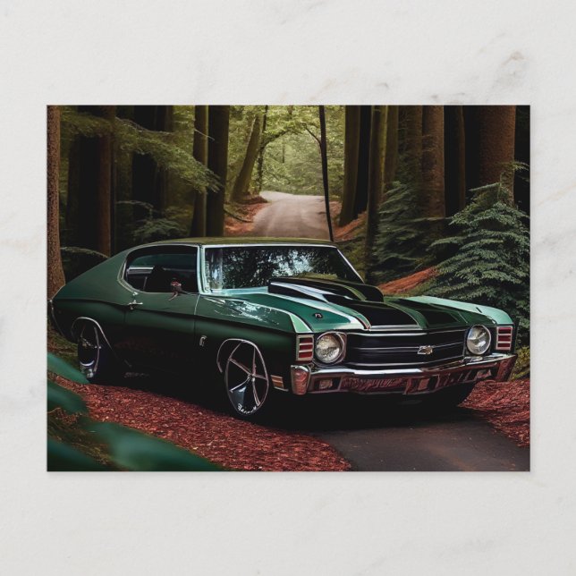 Cartão Postal Cartes Postales auto forest (Frente)