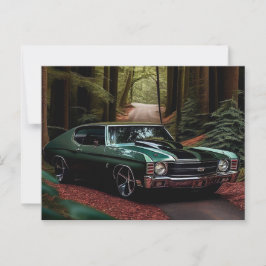 Cartão Postal Cartes Postales auto forest