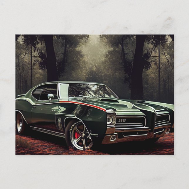Cartão Postal Cartes Postales auto forest (Frente)