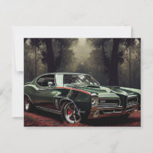 Cartes Postales auto forest