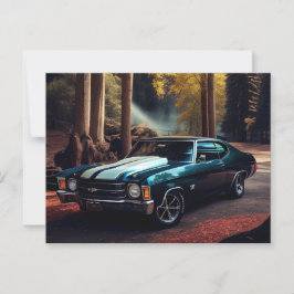 Cartão Postal Cartes Postales auto forest