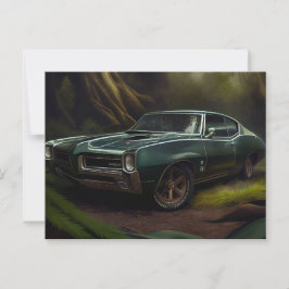 Cartão Postal Cartes Postales auto forest