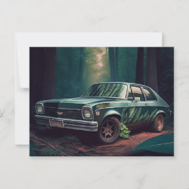 Cartão Postal Cartes Postales auto forest