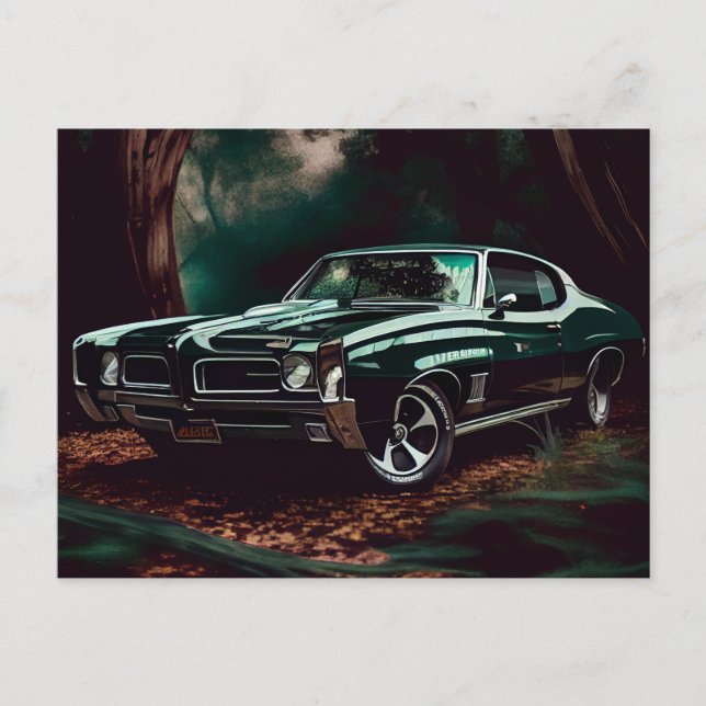 Cartão Postal Cartes Postales auto forest (Frente)