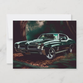 Cartão Postal Cartes Postales auto forest