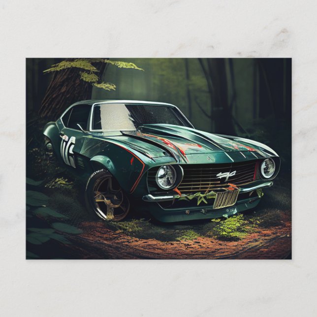 Cartão Postal Cartes Postales auto forest (Frente)