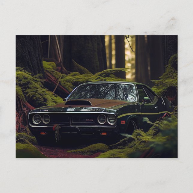 Cartão Postal Cartes Postales auto forest (Frente)