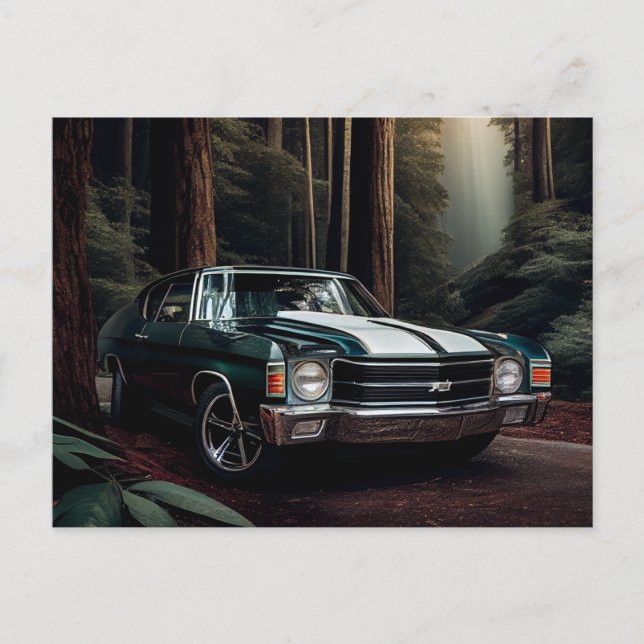 Cartão Postal Cartes Postales auto forest (Frente)