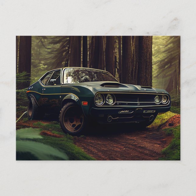 Cartão Postal Cartes Postales auto forest (Frente)