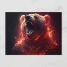 Cartes Postales bear red