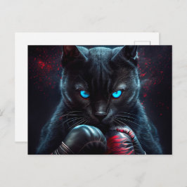 Cartão Postal Cartes Postales Black Cat