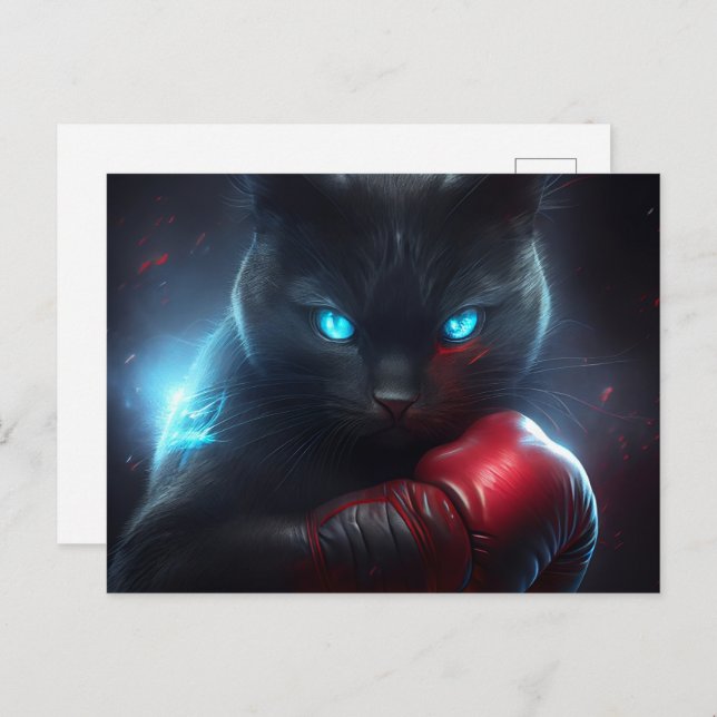 Cartão Postal Cartes Postales Black Cat (Frente/Verso)