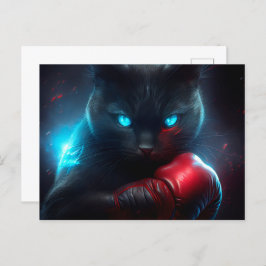 Cartão Postal Cartes Postales Black Cat