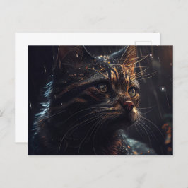 Cartão Postal Cartes Postales Black Cat