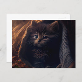 Cartão Postal Cartes Postales Black Cat