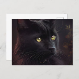Cartão Postal Cartes Postales Black Cat