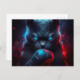 Cartão Postal Cartes Postales Black Cat