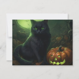 Cartão Postal Cartes Postales Cat Halloween