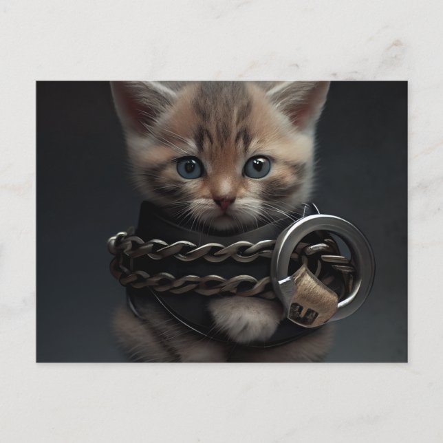 Cartão Postal Cartes Postales Cat prisoner (Frente)