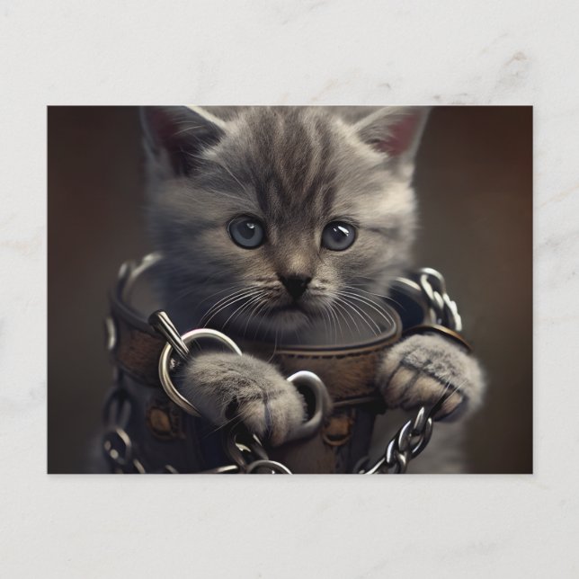 Cartão Postal Cartes Postales Cat prisoner (Frente)