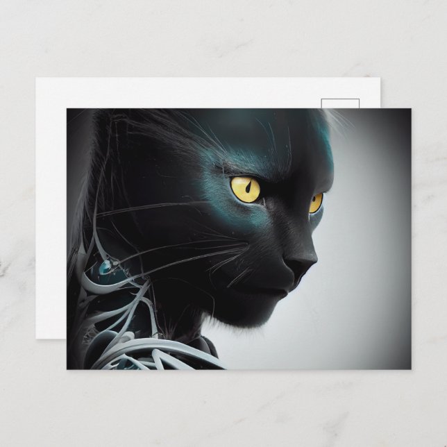 Cartão Postal Cartes Postales Cat Robotique (Frente/Verso)