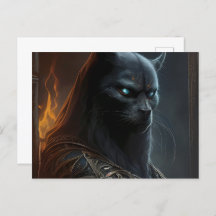 Cartes Postales Chat capuche