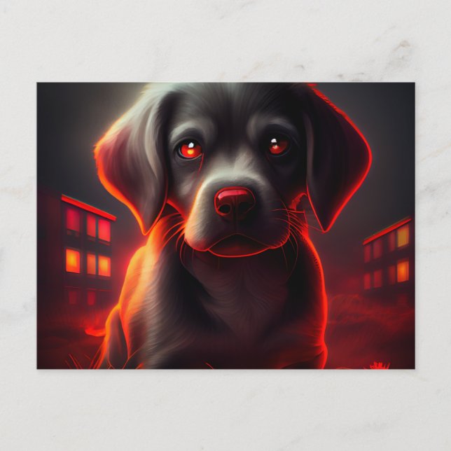 Cartão Postal Cartes Postales chien Rouge (Frente)