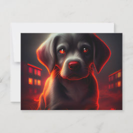 Cartão Postal Cartes Postales chien Rouge