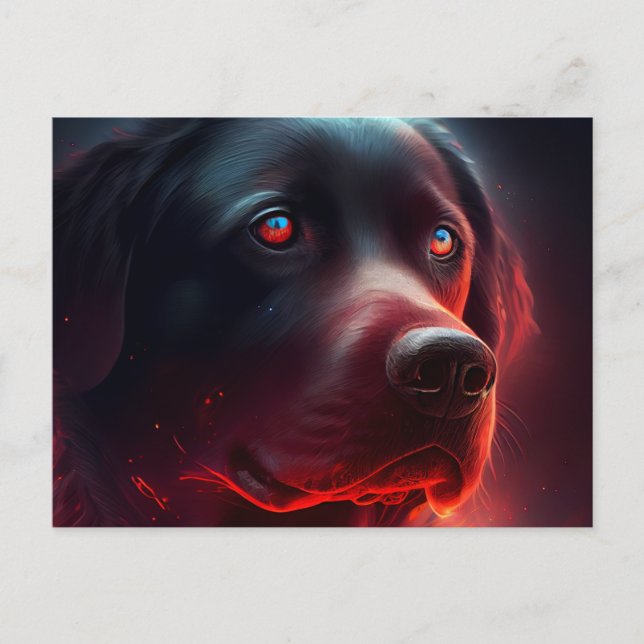 Cartão Postal Cartes Postales chien Rouge (Frente)