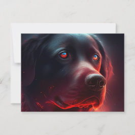 Cartão Postal Cartes Postales chien Rouge