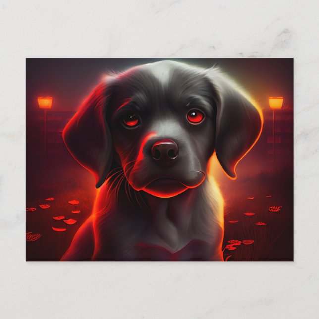 Cartão Postal Cartes Postales chien Rouge (Frente)