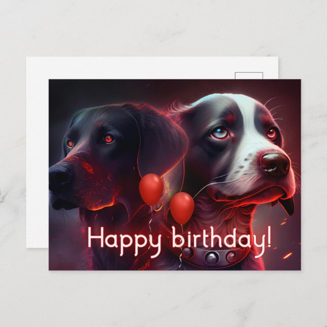 Cartão Postal Cartes Postales Dog  (Frente/Verso)