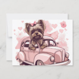 Cartão Postal Cartes Postales Dog Yorkshire