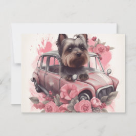 Cartão Postal Cartes Postales Dog Yorkshire