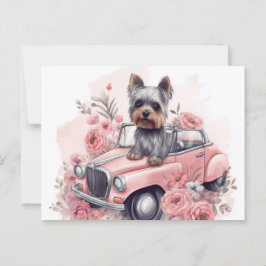 Cartão Postal Cartes Postales Dog Yorkshire