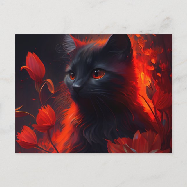 Cartão Postal Cartes Postales feu Fleur (Frente)