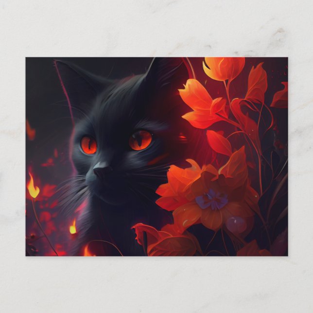 Cartão Postal Cartes Postales feu Fleur (Frente)