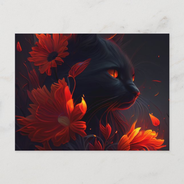 Cartão Postal Cartes Postales feu Fleur (Frente)