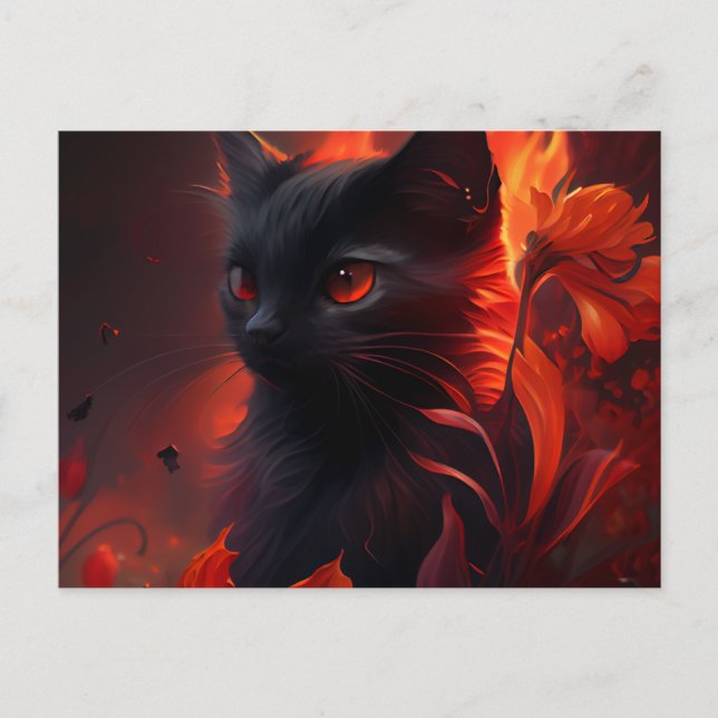 Cartão Postal Cartes Postales feu Fleur (Frente)