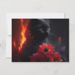 Cartão Postal Cartes Postales feu Fleur