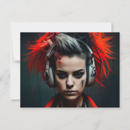 Cartão Postal Cartes Postales Fille Ecouteur