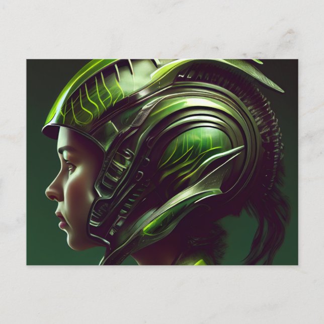 Cartão Postal Cartes Postales Fille Futurisme (Frente)