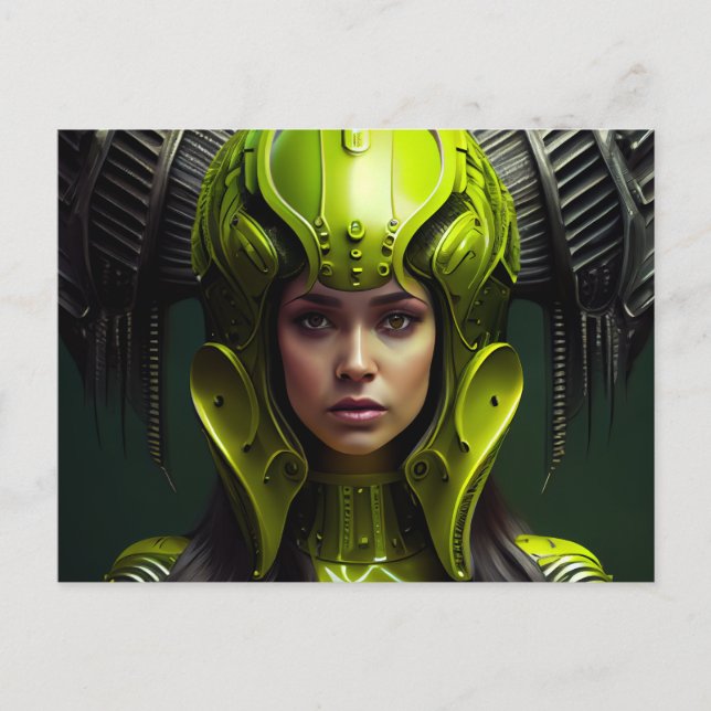 Cartão Postal Cartes Postales Fille Futurisme (Frente)