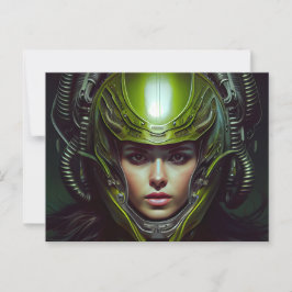 Cartão Postal Cartes Postales Fille Futurisme